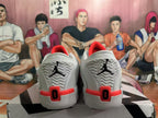 Jordan White Black Red Basketball Sneakers