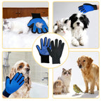 Pet Grooming Deshedding Massage Gloves 2-Pack