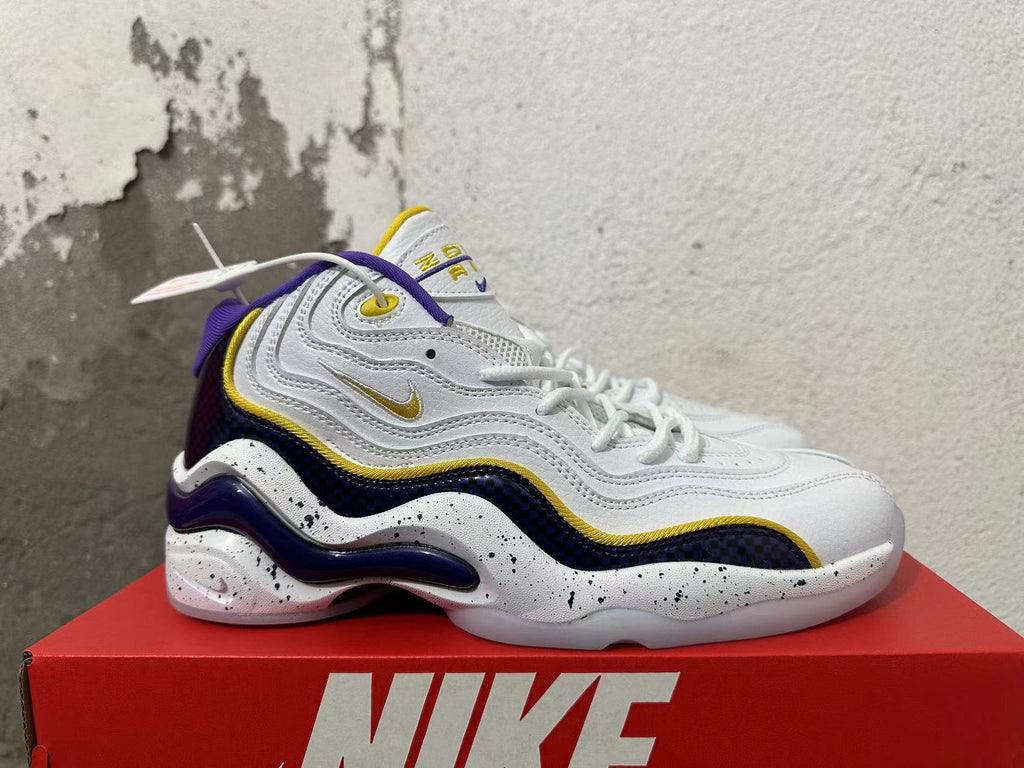 Nike Air Max Uptempo 97 White Purple Yellow Sneakers