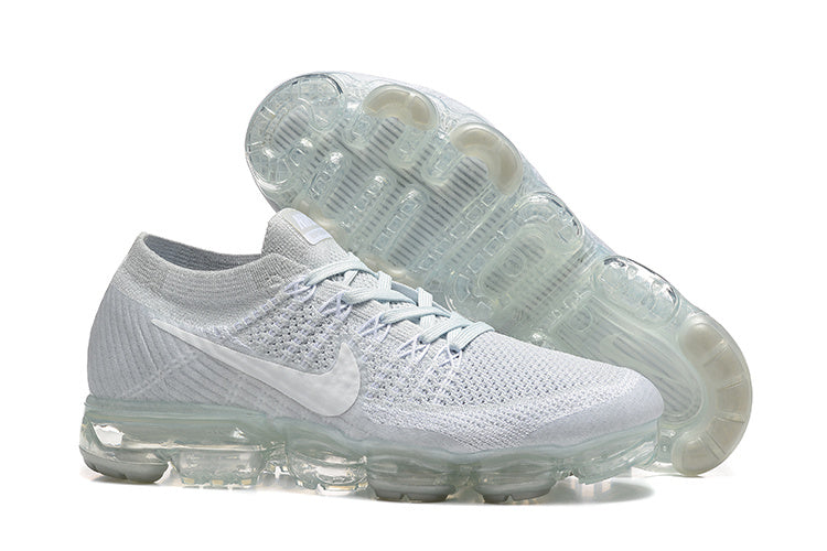 Nike Air VaporMax Flyknit White Grey Sneakers 849558-100