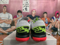 Nike Basketball Shoes White Black Volt Green