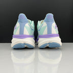 HOKA Clifton 9 Running Shoes, Mint Green and Purple