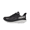 HOKA Clifton 9 Black and White Running Shoes