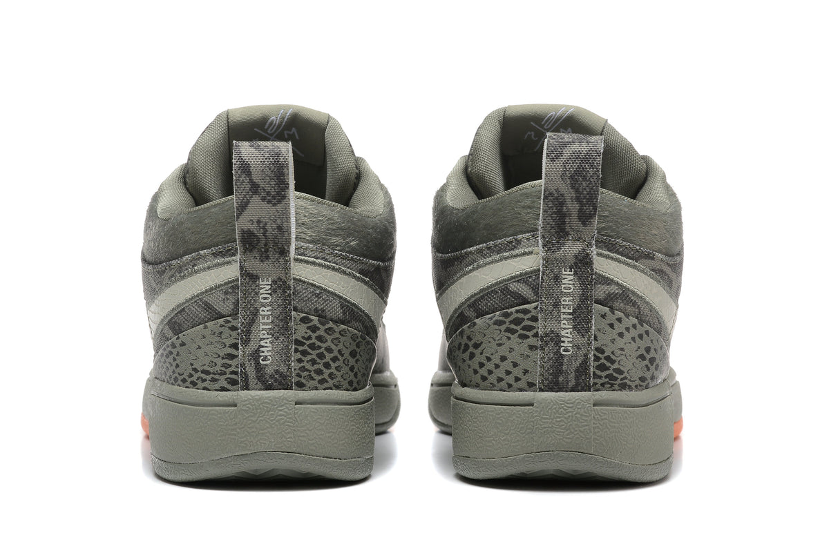 Nike Book 1 Basketball Shoes Grey Snakeskin Print