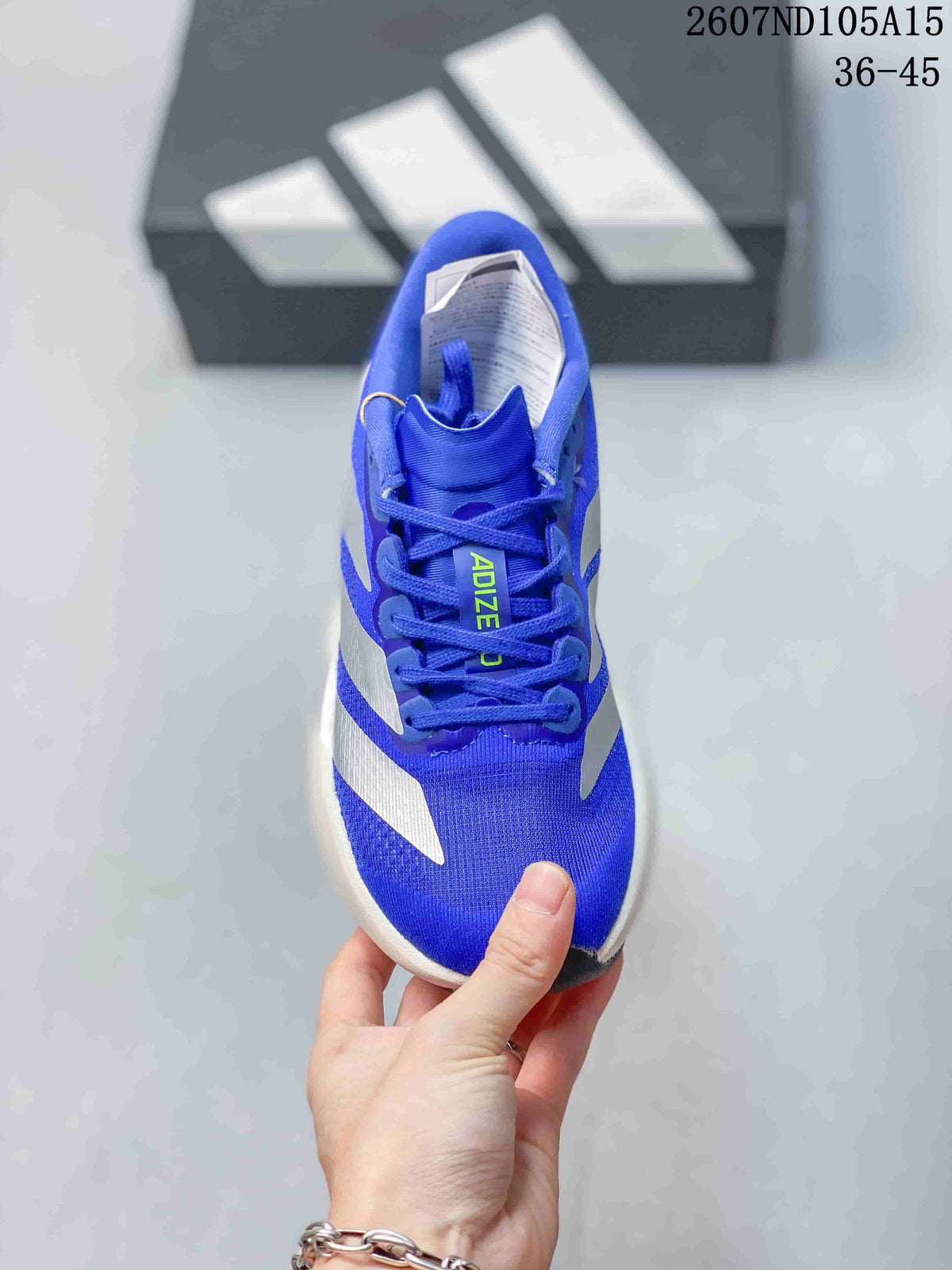 Adidas Adizero Evo SL Blue White Running Sneakers 2607ND105A15