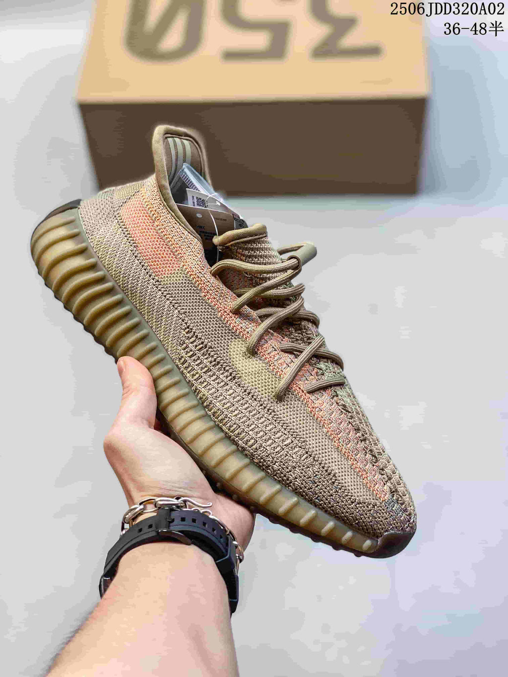Adidas Yeezy Knit Sneakers with Ribbed Sole