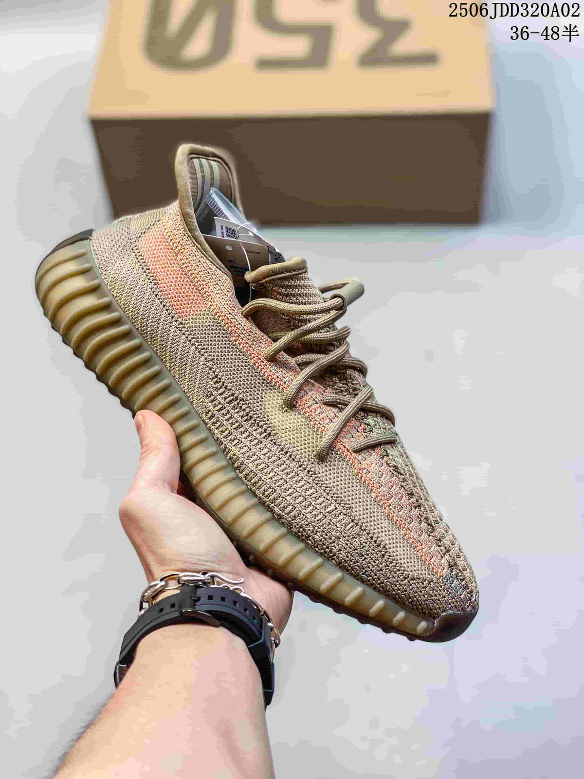 Adidas Yeezy Knit Sneakers with Ribbed Sole