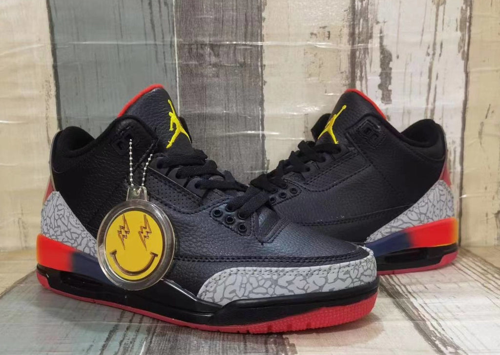 Jordan 3 Black Multicolor Men's Sneakers