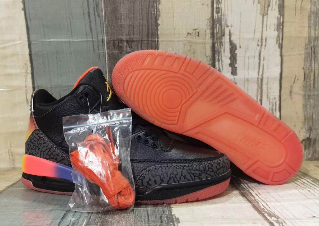 Jordan 3 Black Multicolor Men's Sneakers