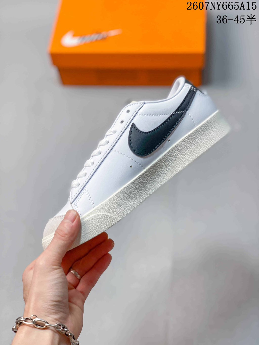 Nike Blazer Low Premium White Black Sneakers CI9888-001