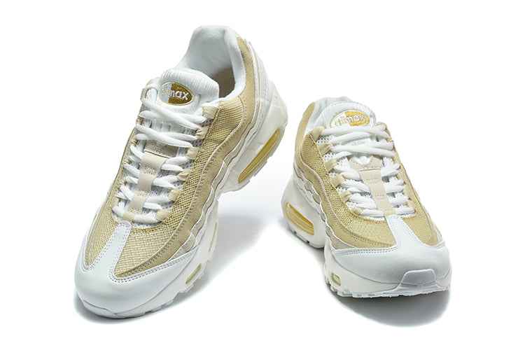 Nike Air Max 95 TT Sneakers, White and Gold