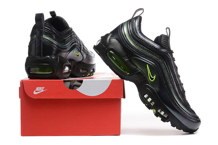 Nike Air Max 97 Black and Green Sneakers