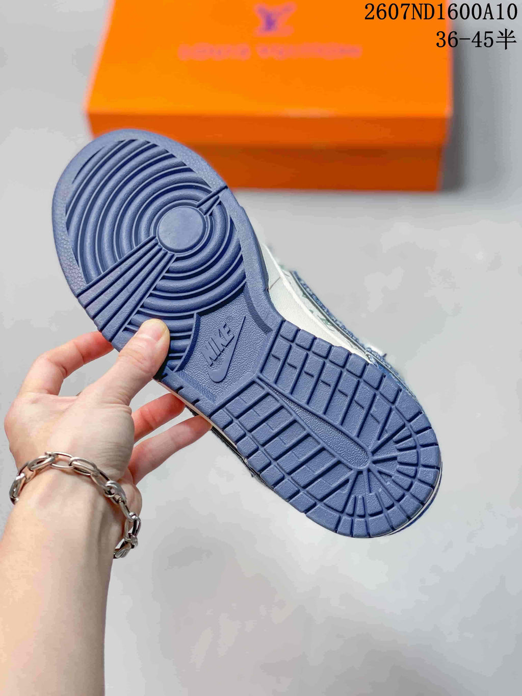 Nike SB Dunk Low Blue and White Low-Top Sneakers