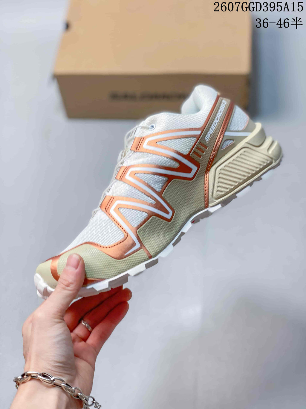 Salomon SPEEDCROSS 3 Trail Running Shoes White Bronze