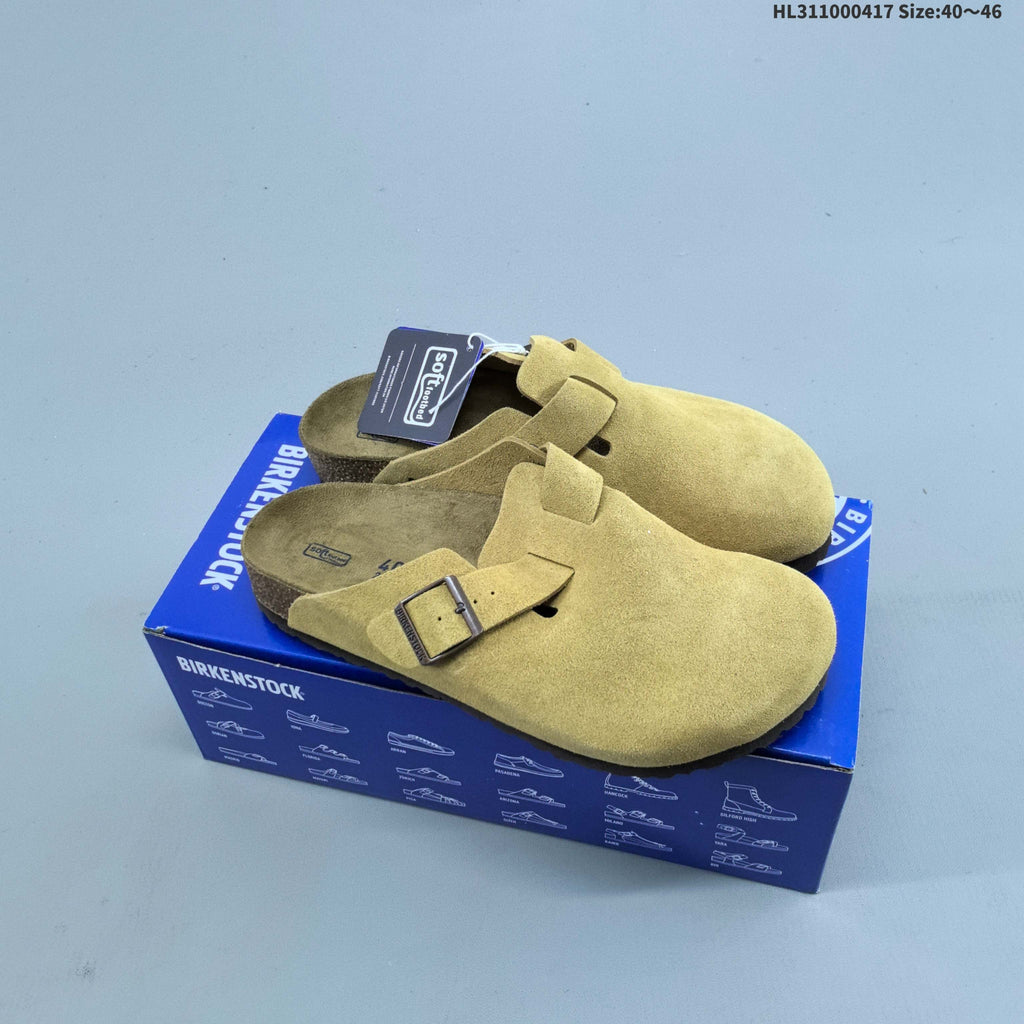 Birkenstock Boston Clog-Style Sandals in Suede
