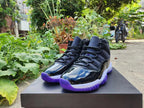 Jordan 11 High Sneakers Black Purple