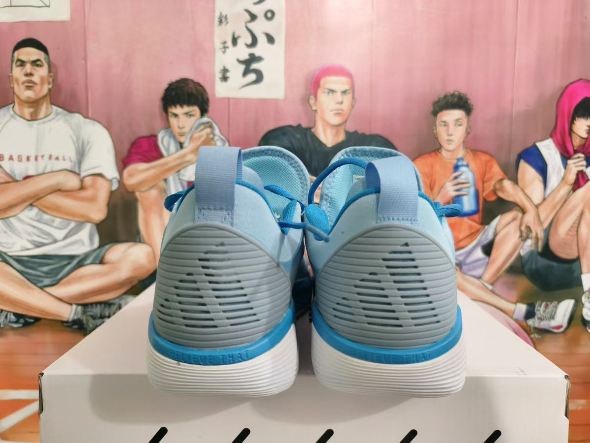 Basketball Sneakers in Sky Blue, White and Blue
