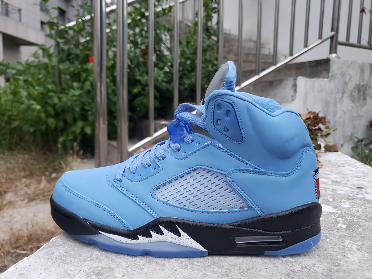 Jordan 5 University Blue High-Top Sneakers
