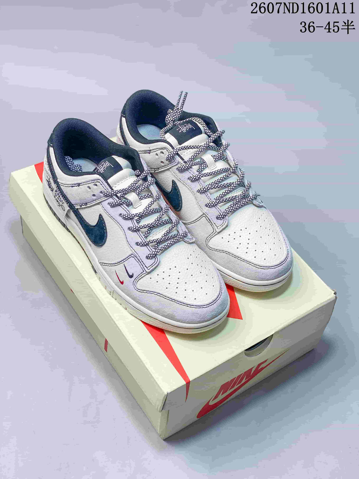 Nike SB Dunk Low Off-White White Navy Sneakers 2607ND1601A11