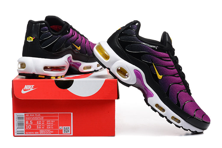 Nike Air Max Plus Sneakers Black Purple Yellow