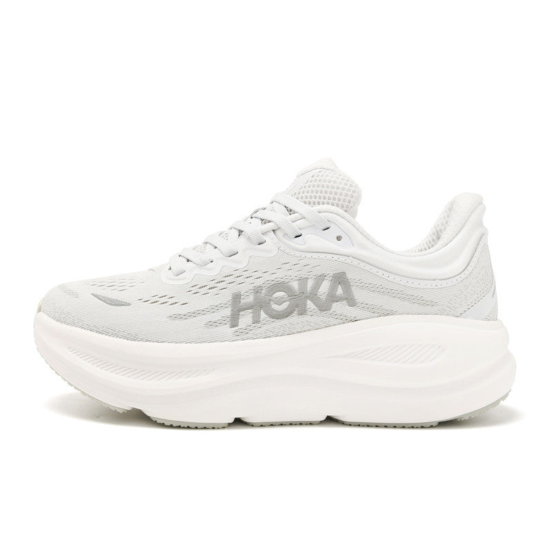 HOKA Bondi 9 Silver White Running Shoes 1162012-SDSTS