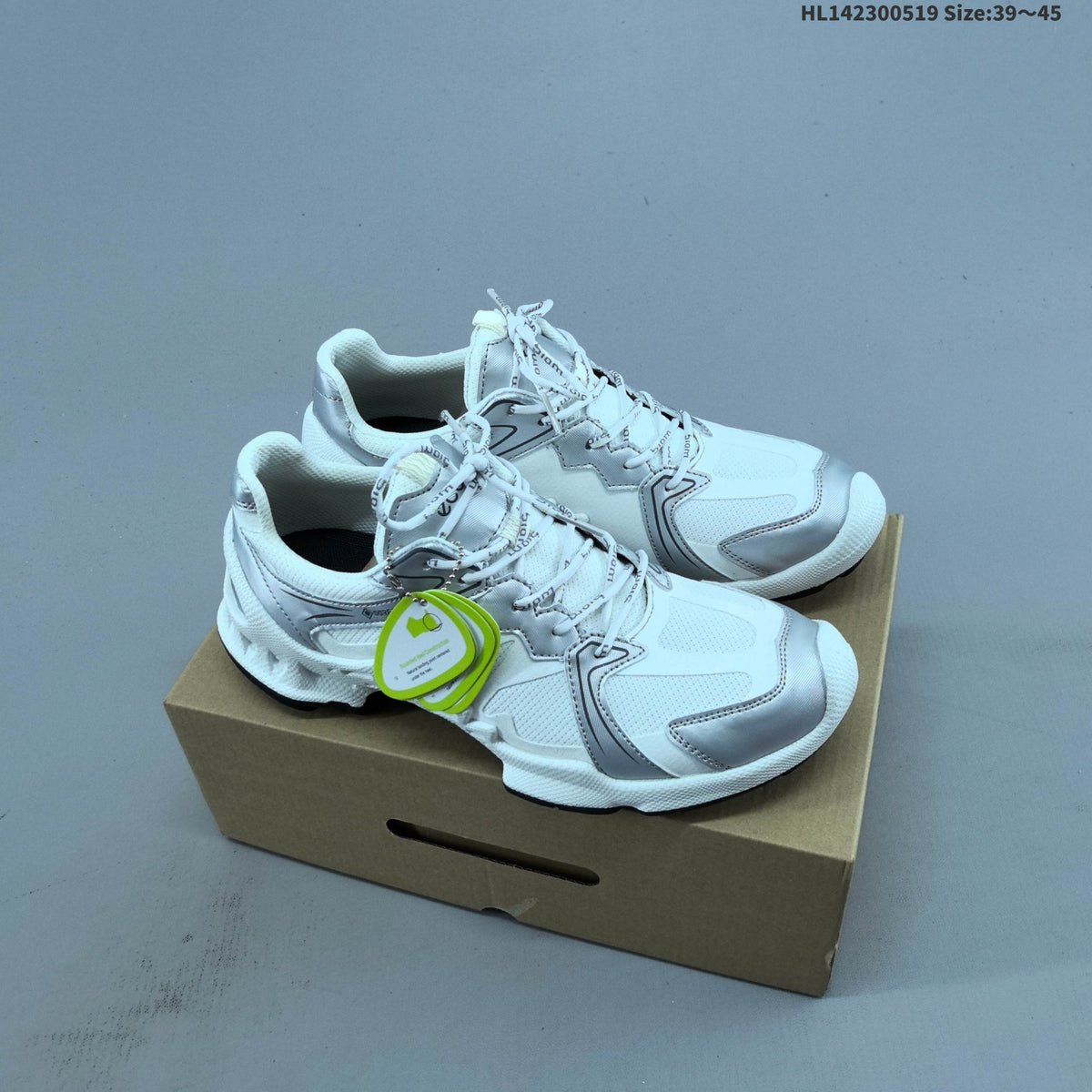 ECCO Biom C-Trail Low-Top Sneakers, White and Silver