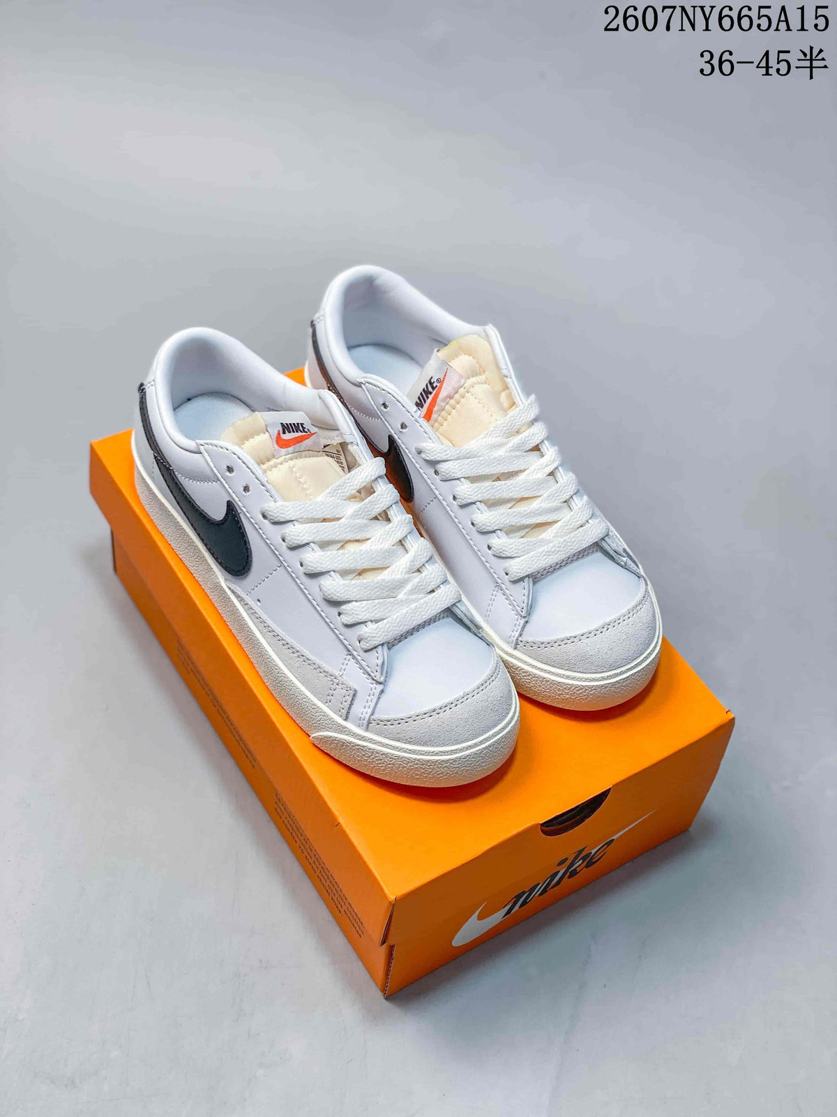 Nike Blazer Low Premium Sneakers White Black CI9888-001