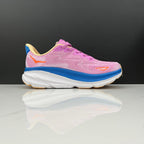 HOKA Clifton 9 Running Shoes, Pink and Blue
