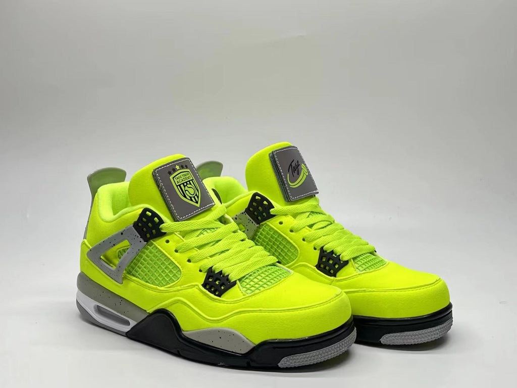 Air Jordan 4 Fluorescent Green Sneakers
