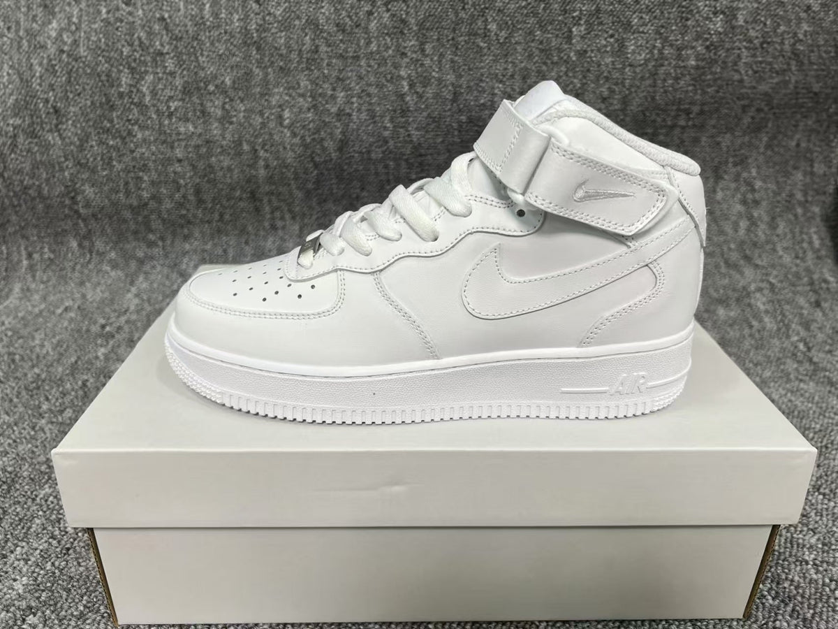 Nike Air Force 1 Mid White High-Top Sneakers 315123-111