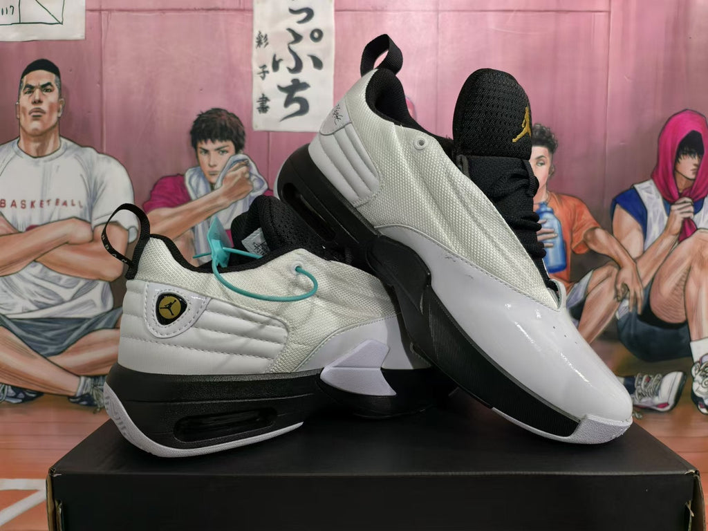 Jordan White and Black Basketball Sneakers