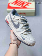 Nike SB Dunk Low Supreme-Style White Grey Sneakers