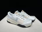 On The Roger Advantage Pro White and Beige Court Sneakers