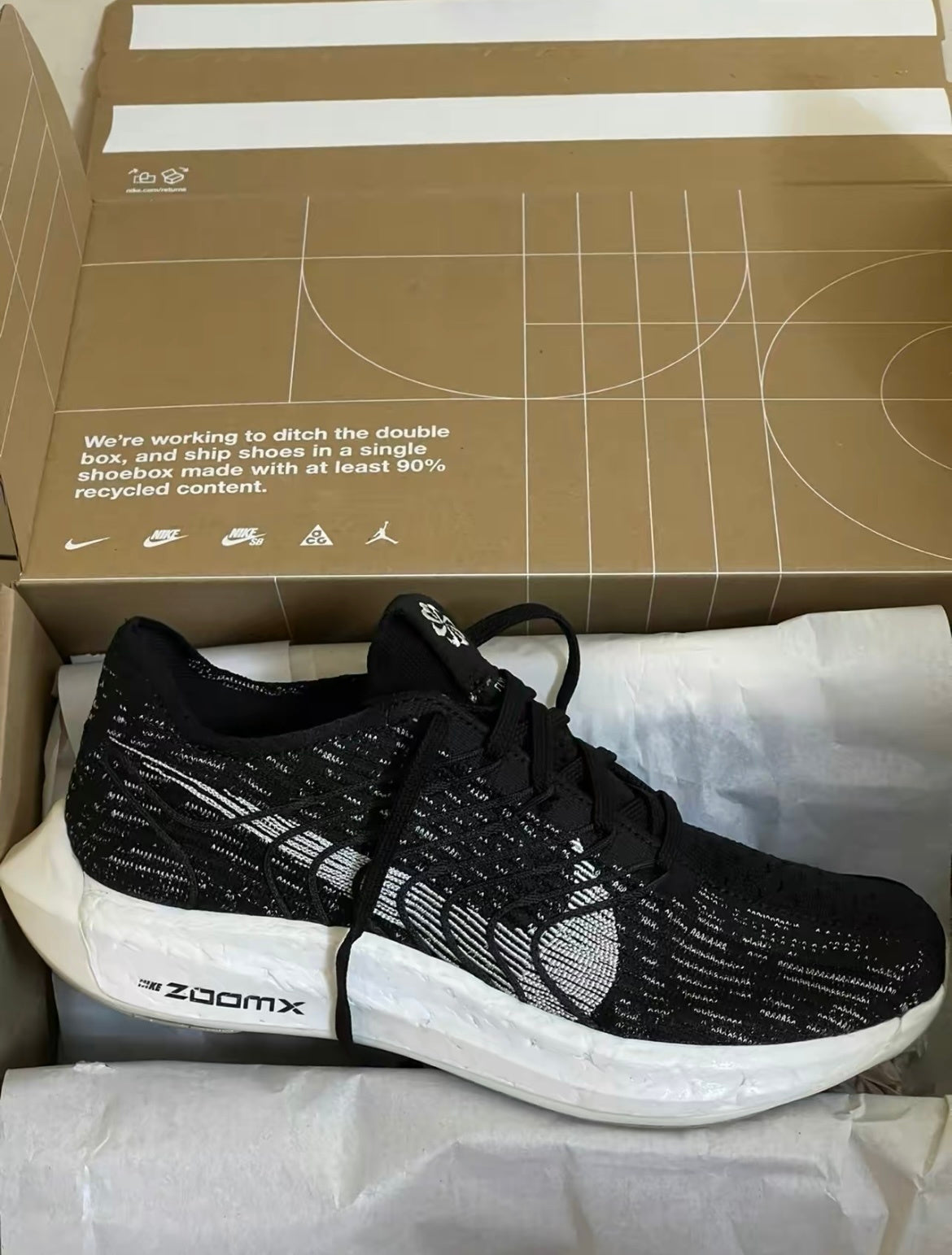 Nike Pegasus Turbo Next Nature Black White Running Shoes