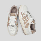 AMIRI Low-Top Sneakers in White and Beige