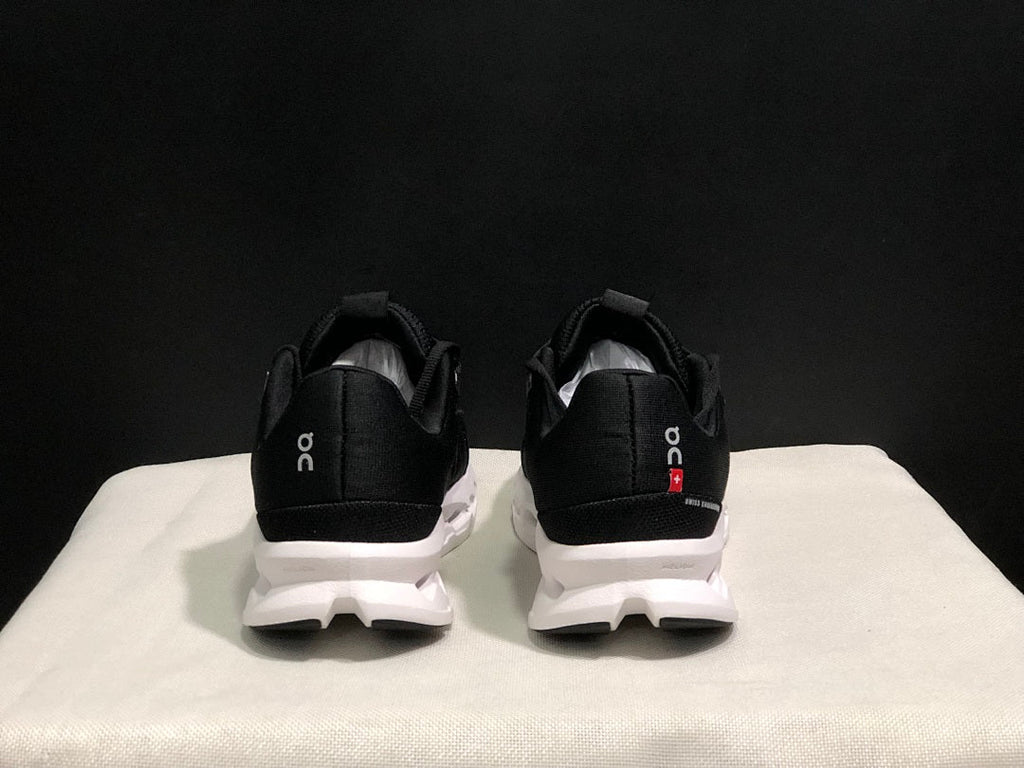 On Cloudsurfer Black and White Running Shoes