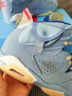Jordan 6 Travis Scott Blue High-Top Sneakers