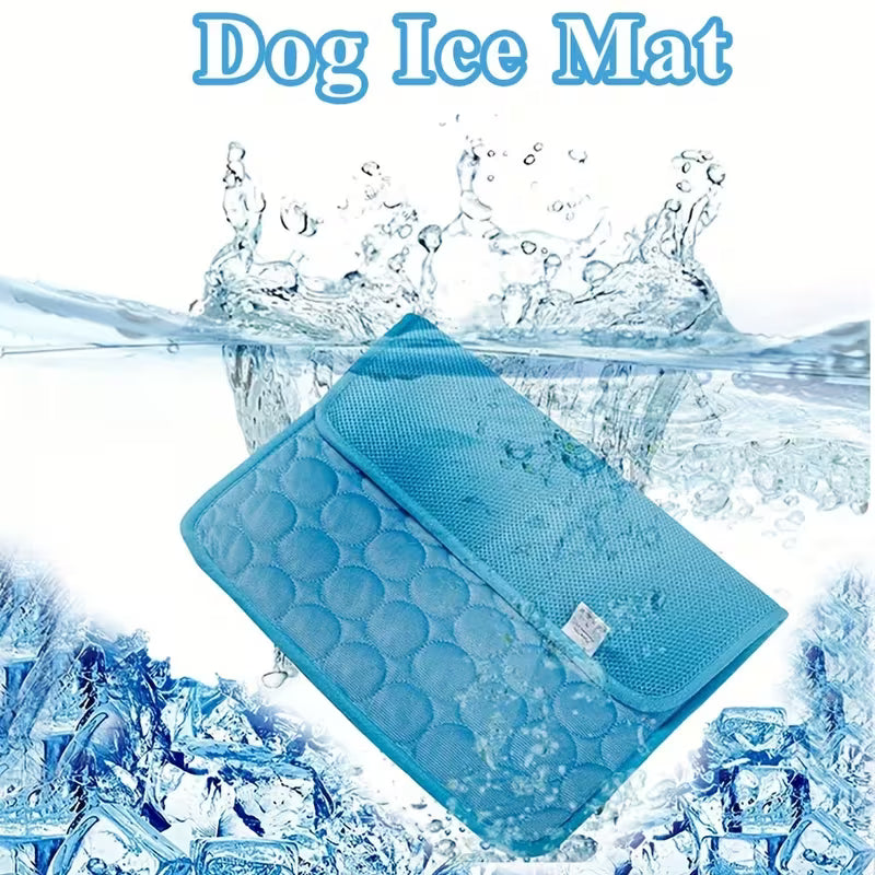 Cooling Mat for Dogs & Cats – Breathable Washable Polyester Pet Bed