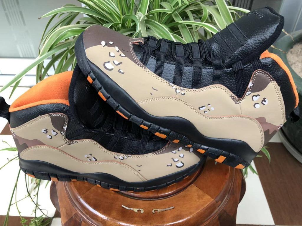 Air Jordan 10 Camo High-Top Sneakers