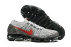 Nike Air VaporMax Flyknit 849558-020 Grey Red Sneakers