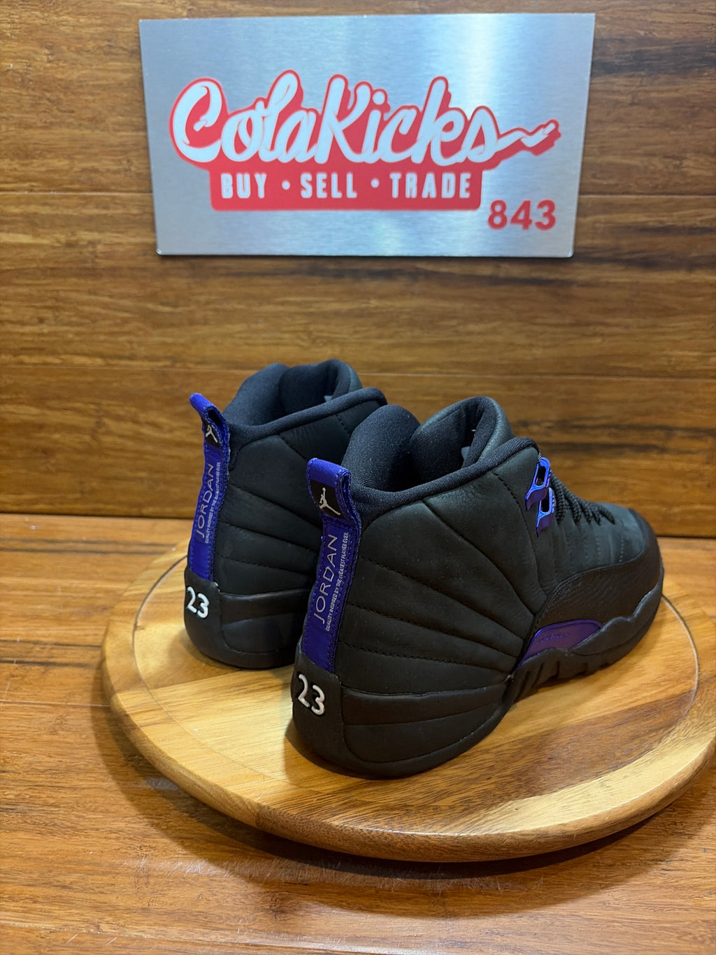 Jordan 12 Retro Black Dark Concord (GS)