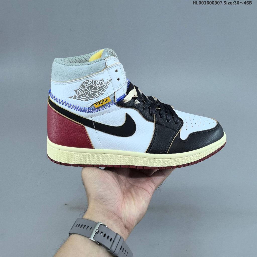 Jordan 1 Retro High OG Union LA White Red Sneakers