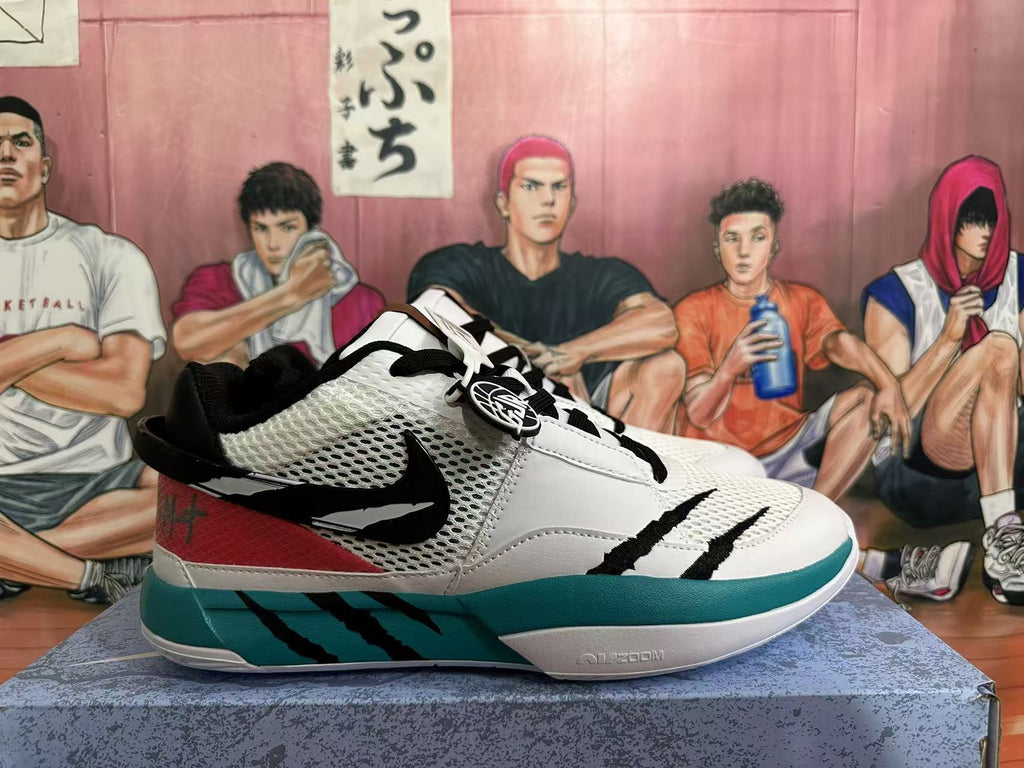Nike Ja 1 Grizzlies Basketball Shoes White Teal Red