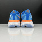 HOKA Clifton 9 Running Shoes in Blue and Orange