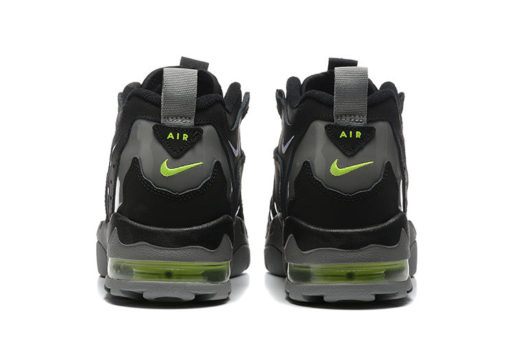 Nike Air More Uptempo Low Sneakers Black Grey Green
