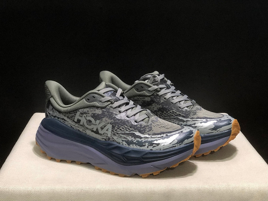 HOKA Stinson 7 Trail Running Shoes in Gray