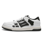 AIVIIRI MFS003-111 White and Black Low-Top Sneakers