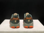 HOKA Speedgoat 6 Trail Running Shoes in Olive and Orange