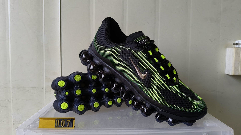 Nike Air Liquid Max Sneakers Black and Volt Green