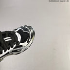 Balenciaga Runner Low-Top Sneakers in Black and White